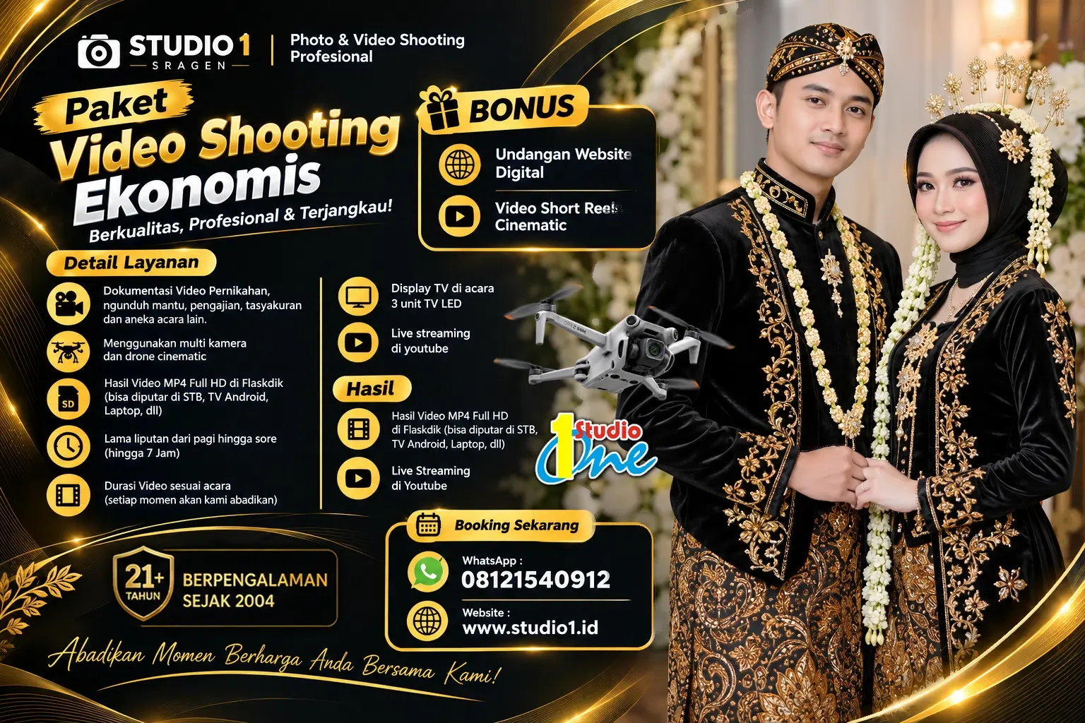 Paket Video Shooting Lengkap Profesional Ekonomis